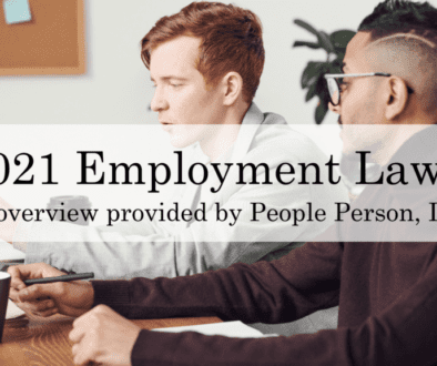 2021 Employment Laws People Person Inc.